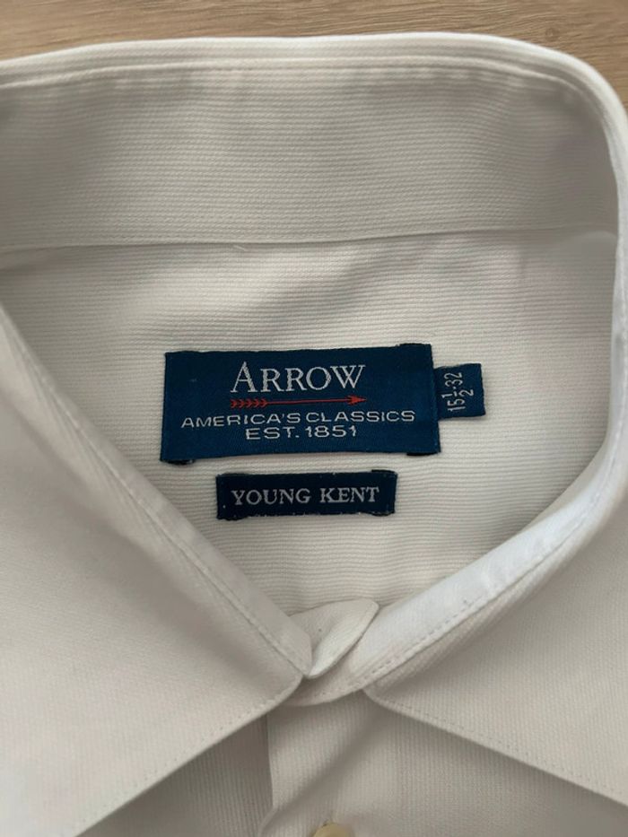 Chemise Habillée Homme Arrow - Blanche - T. 15 1/2 32 (M) - Très Bon État - photo numéro 5