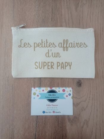 Trousse en toile papy