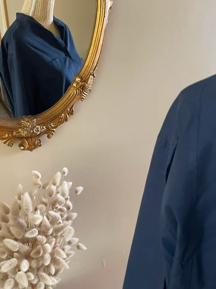 Chemise à Manches Longues - Couleur Bleu Marine - Taille M - photo numéro 5