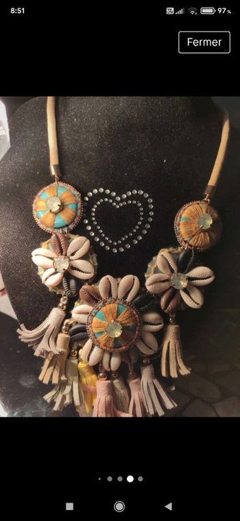 Collier vintage coquillages