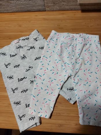 Lot 2 legging court 24 mois