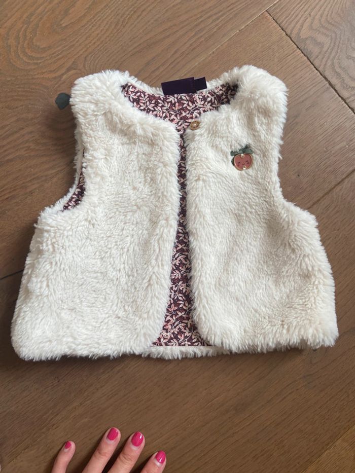 Gilet 12 mois fourrure Sergent Major