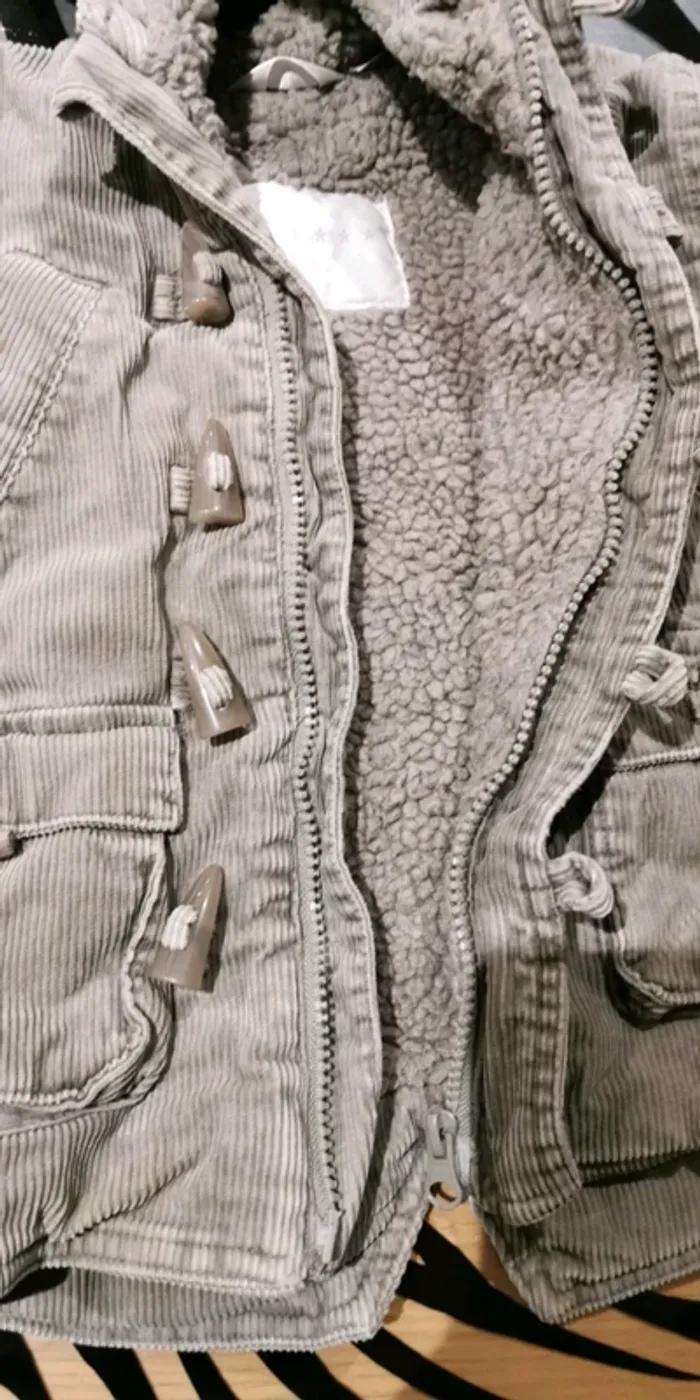 Manteau fourré 24 mois Kiabi - photo numéro 2