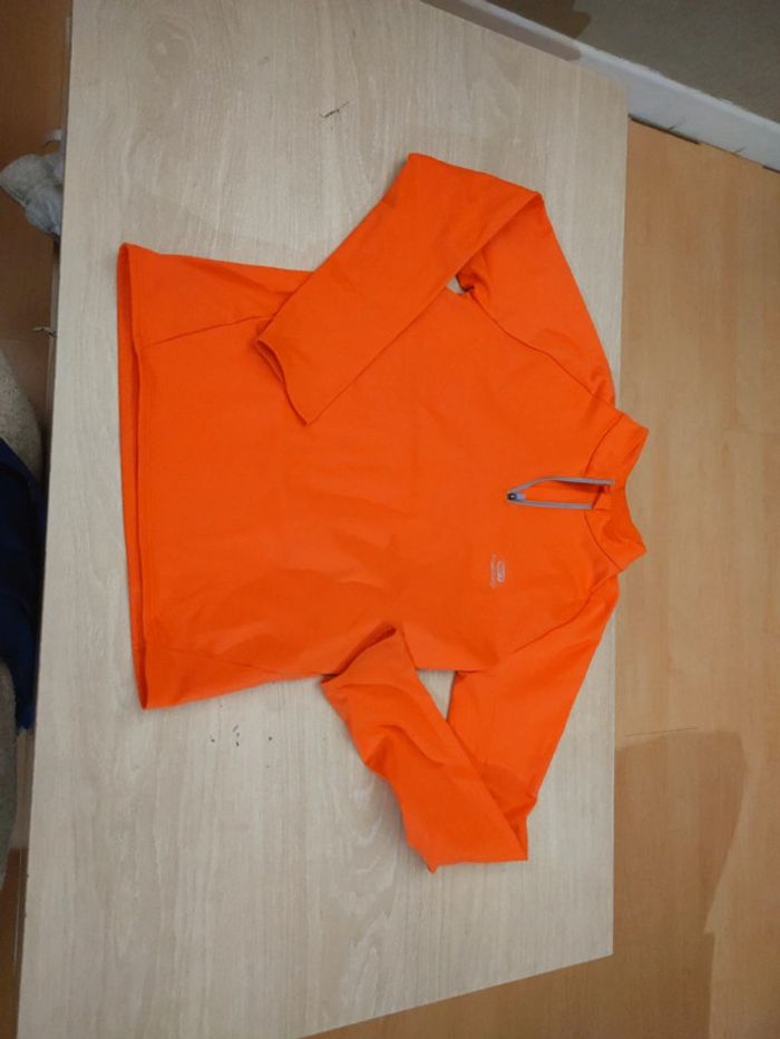 Haut sweat de course a pied kalenji 10/11 ans