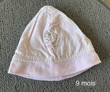 Lot bonnets 9 mois