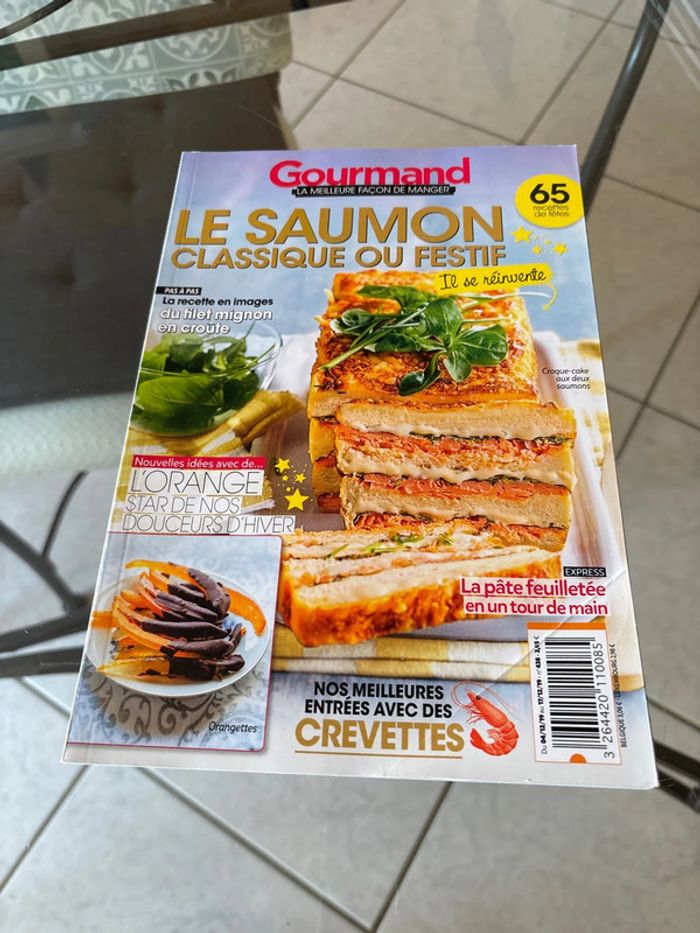 Livre de cuisine gourmand le saumon
