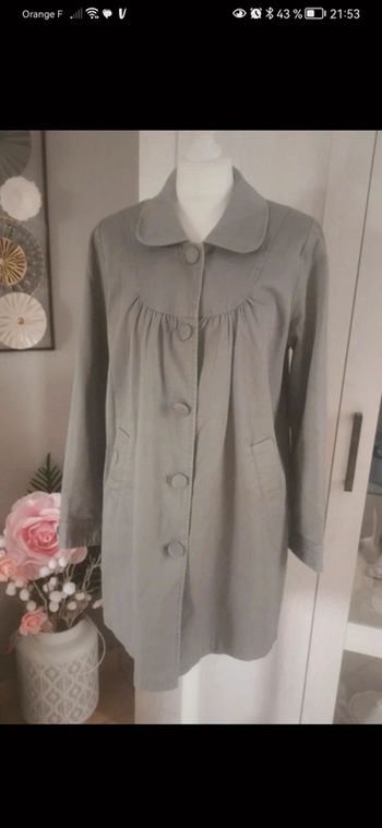 Veste longue femme style caban taille 40 neuve