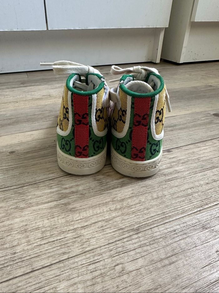 Baskets montante multicolore Gucci taille 26 fille - photo numéro 8