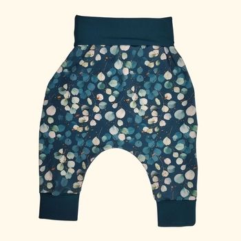 Eucalyptus foncé  - Pantalon évolutif 100% Jersey - 12-24 mois