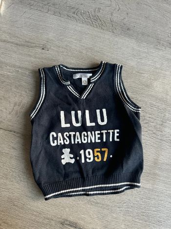 Pull sans manches 12 mois Lulu castagnette