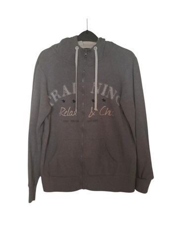 Veste Grise à capuche avec fermeture Taille XL