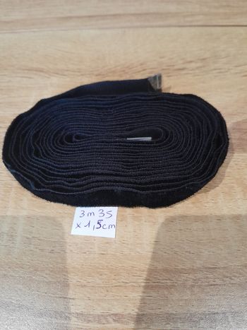 3m35 de ruban noir 1,5cm de large