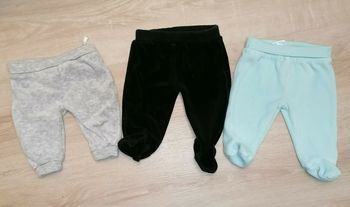 Lot de 3 pantalons pyjamas chauds, Zeeman, 3 mois (56cm), Neuf