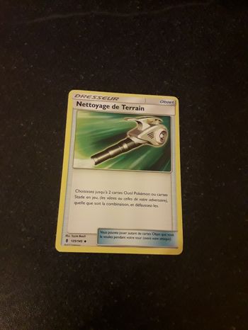 Nettoyage de Terrain carte Pokémon neuve