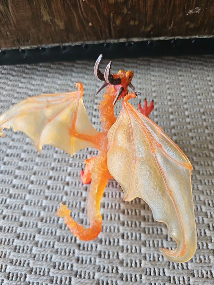 Figurine dragon de feu plastoy - photo numéro 4