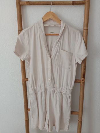 Combishort en lin beige crème taille 36 neuf