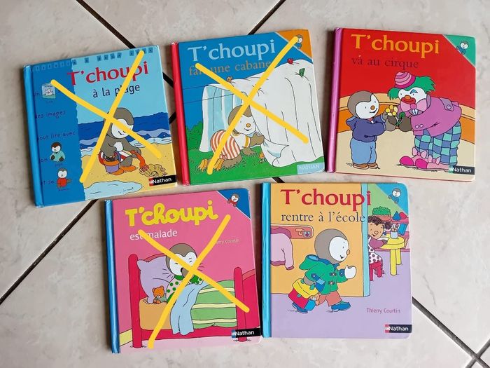lot de 2 livres t'choupi
