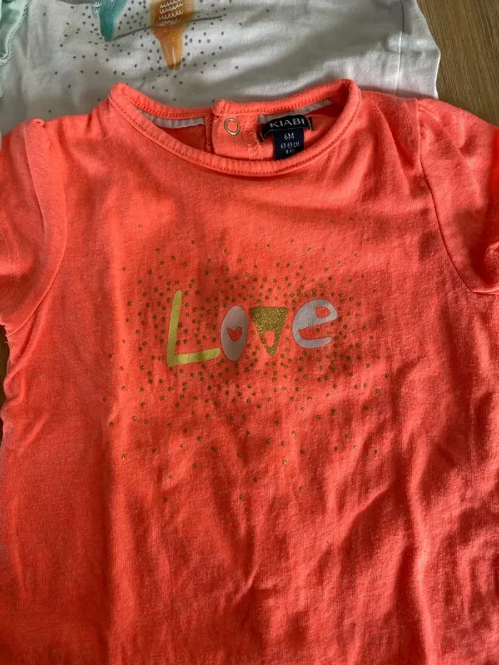 Lot de 3 tee shirt 6 mois - photo numéro 4