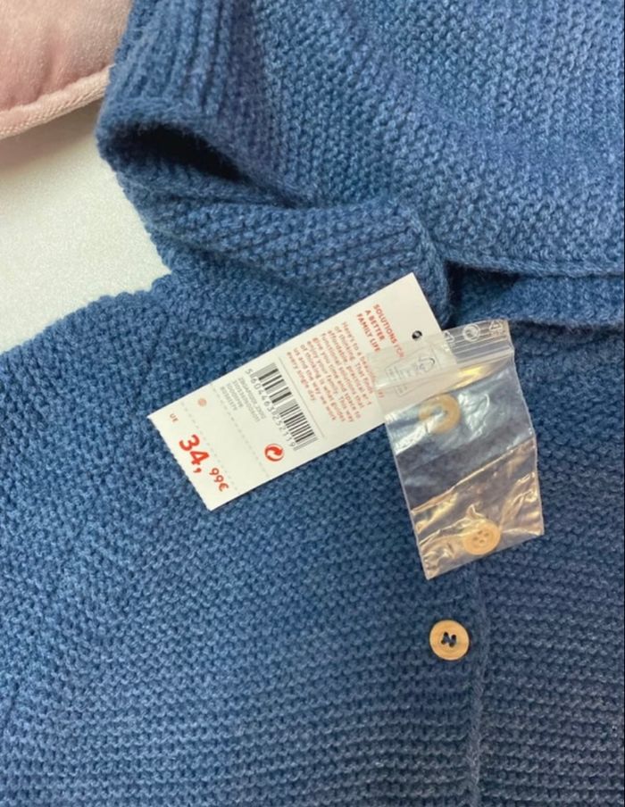 Gilet long en maille bébé fille - neuf - Zippy - Taille 18 mois - photo numéro 3