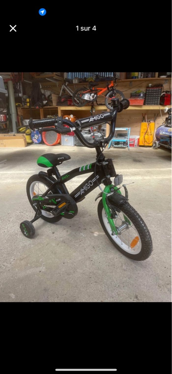 Vélo enfants style bmx - photo numéro 2