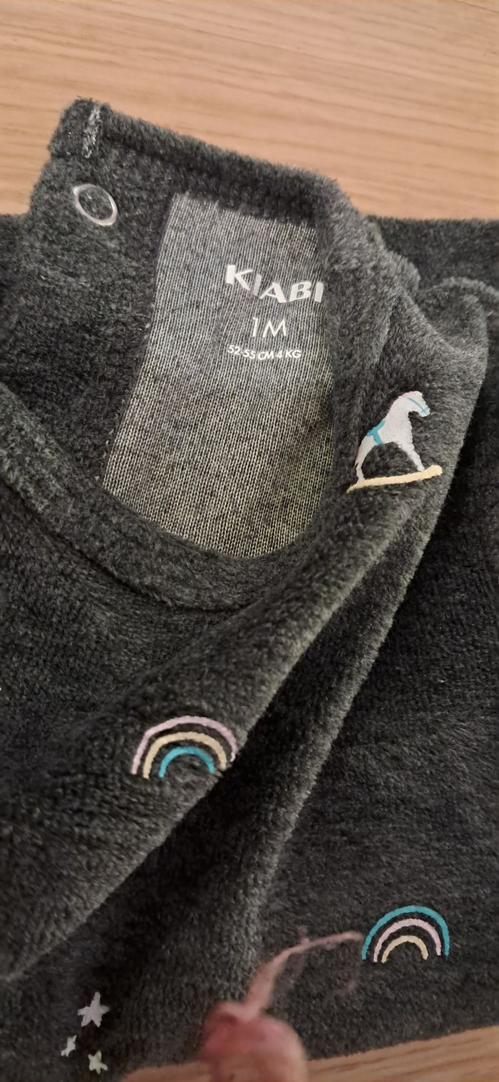 Pyjama chaud 1 mois kiabi neuf - photo numéro 4