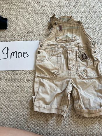 Salopette beige 9 mois