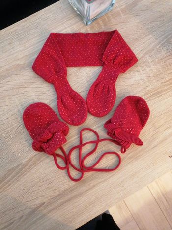 Ensemble moufles + écharpe Natalys