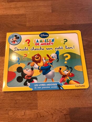 Livre Les livres ardoises de mes premières années La maison de Mickey Donald cherche son petit