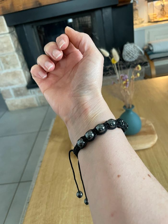 Bracelet perles noires - photo numéro 6