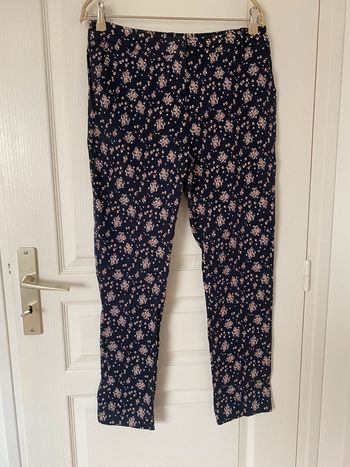 Pantalon fleuris droit