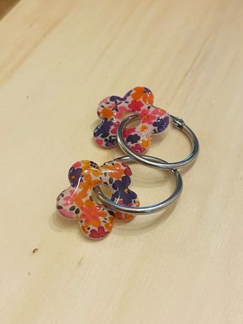 Boucle d’oreille fleur