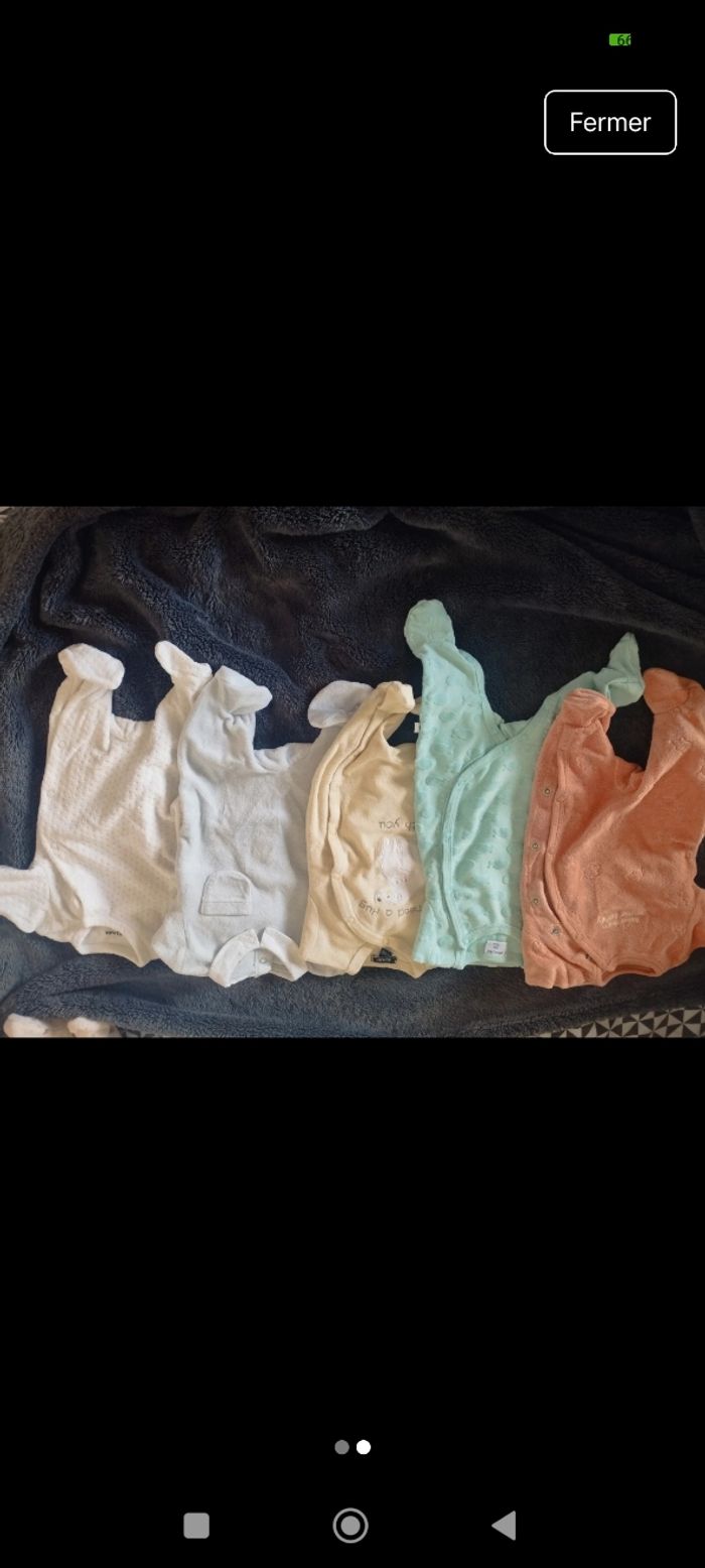 Pyjama naissance mixte