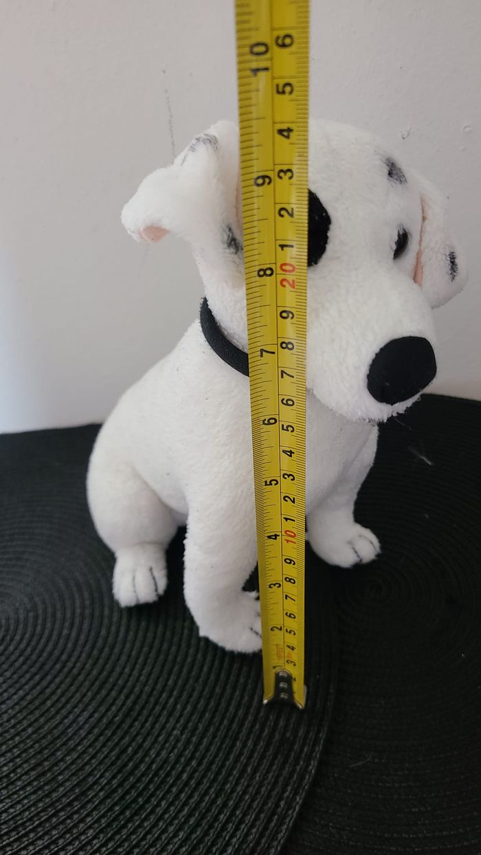 peluche chien adeck tf1 dechavanne doudou chien jack russel une famille en or - photo numéro 5
