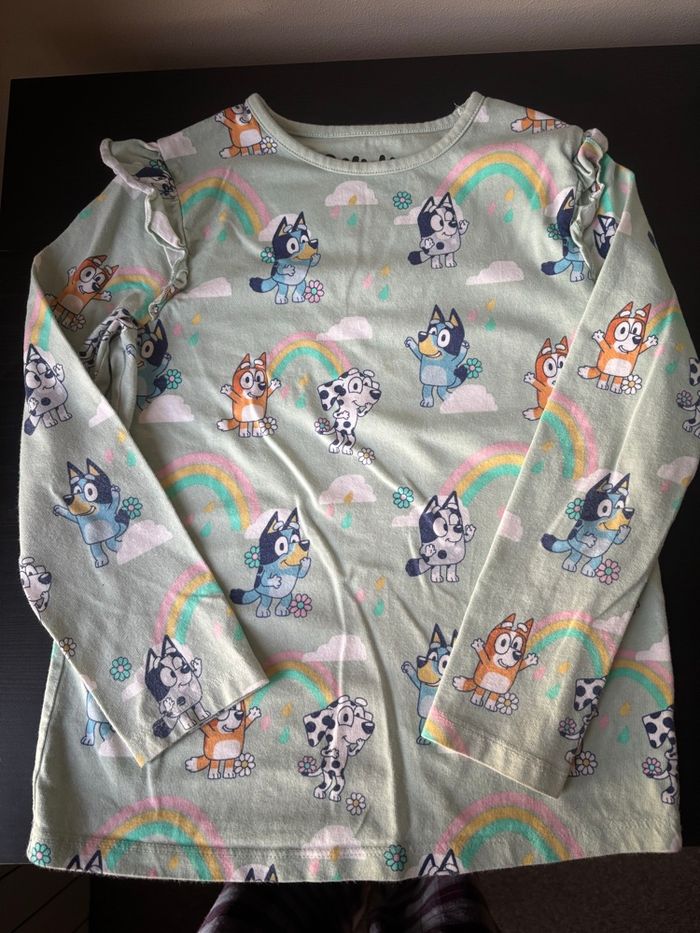 Bluey Lot de 3 t-shirts à manches longues 6-7 ans - photo numéro 3
