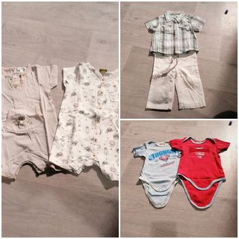 Lot été 9 mois garçons