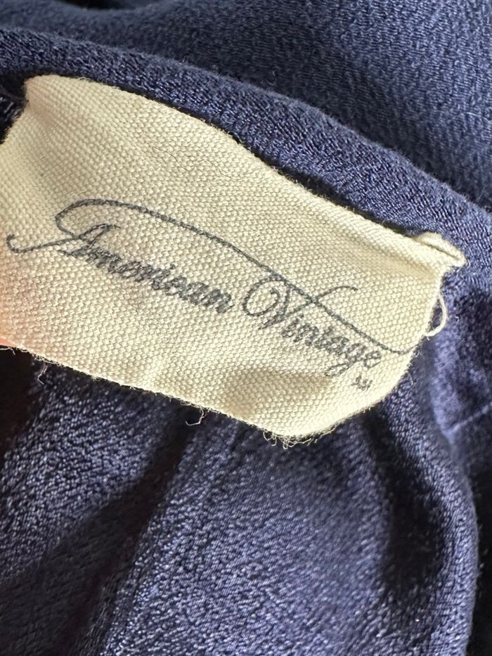 Robe fluide loose bleu marine American Vintage T38 M - photo numéro 8