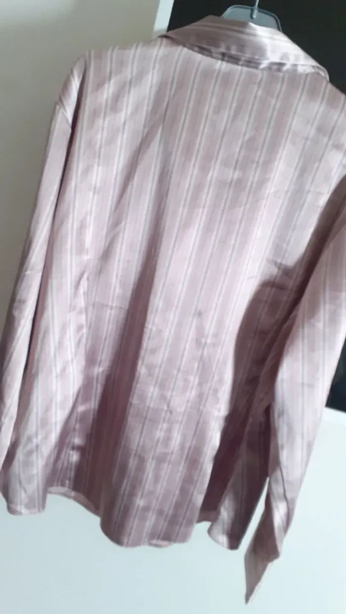 Chemise rose satiné - photo numéro 10