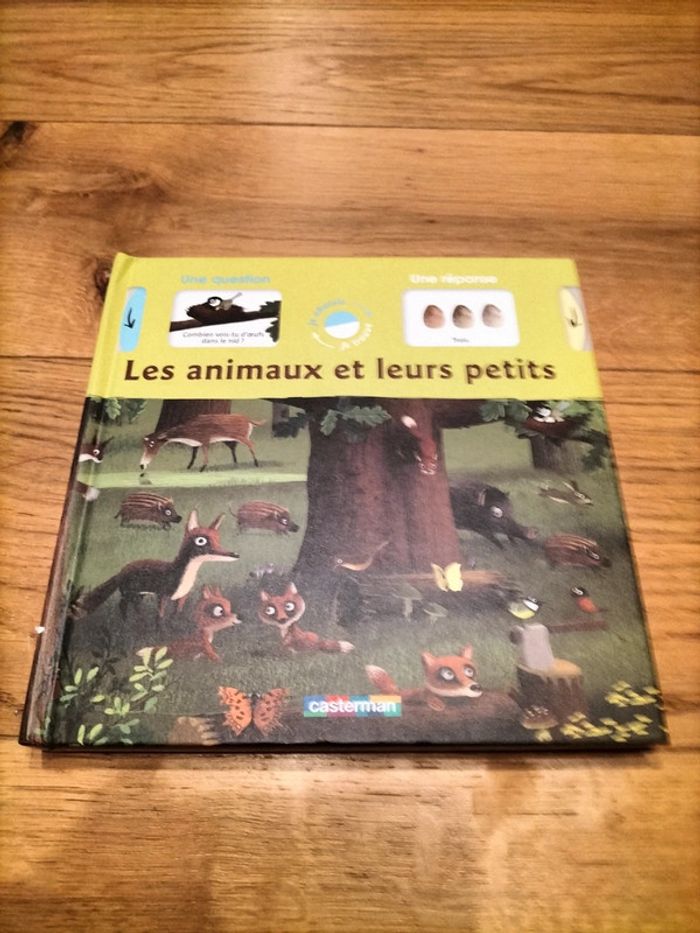 Livre les animaux et leurs petits - avec question