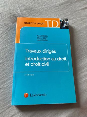 Travaux dirigés introduction au droit et droit civil