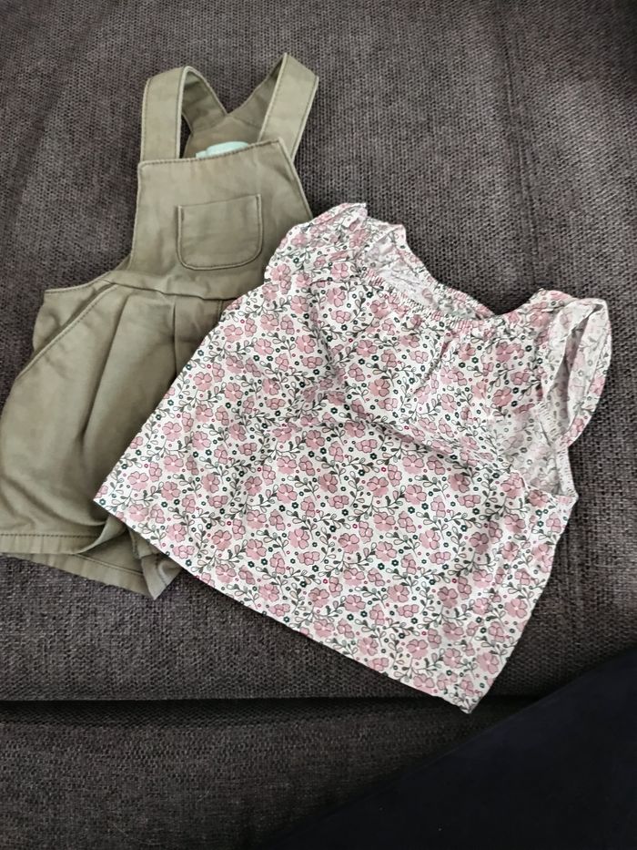 Combishort fille 3 mois obaibi - photo numéro 3