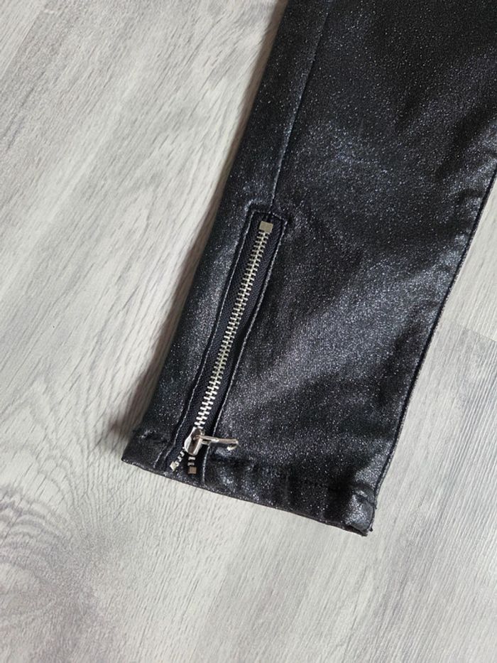 Pantalon simili cuir noir queen hearts paris - taille m - photo numéro 2