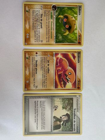 Lot de 3 cartes Pokémon Créateurs légendes Bloc Ex FR
