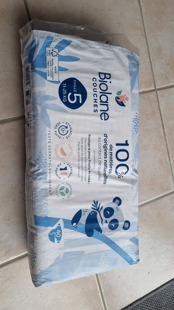 Couches Biolane T5 paquet neuf