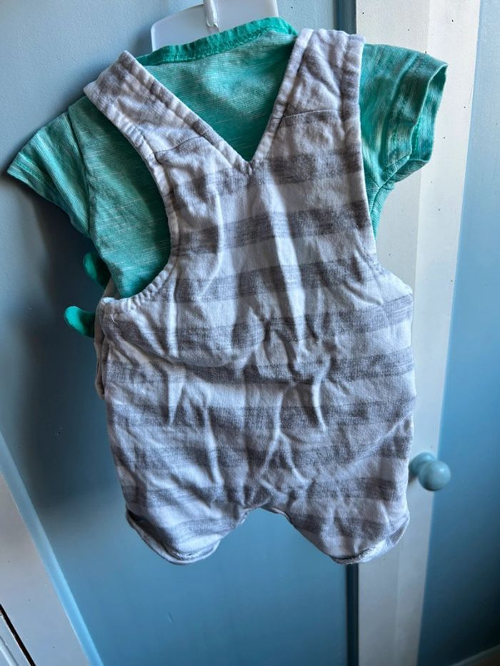 Ensemble salopette et body manches courtes , naissance - photo numéro 5