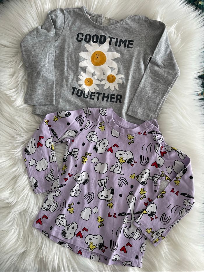 Lot de 2 t-shirt manches longues pour bébé fille 18-24mois Lefties