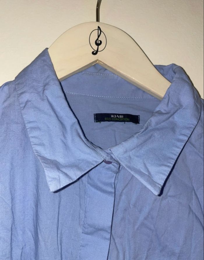 Robe chemise bleu Kiabi taille M - photo numéro 3