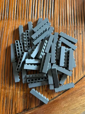 50 Brick Lego 1x6 ref 3009 Dark bluish gray