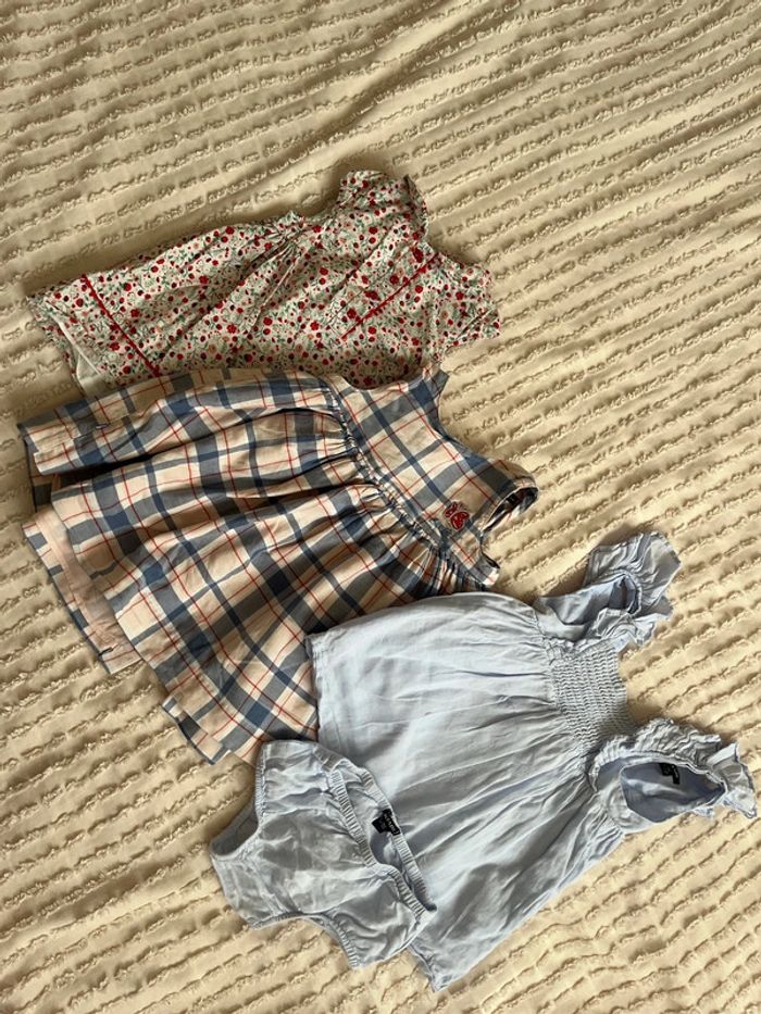 Lot de 3 Robe et bloomer 9 mois