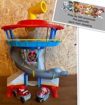 Tour de Controle sonore et lumineuse Spin Master Pat Patrouille avec 2 véhicules