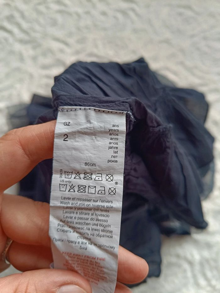 Robe de fête anniversaire mariage Noël Fille 2 ans Jolie comme un cœur tulle 3 pommes - photo numéro 10